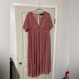 Little Mistress Dusty Pink Maxi Dress